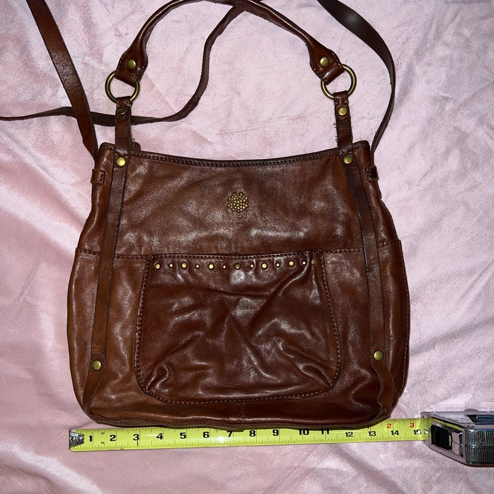 Brown leather Fossil purse